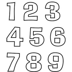 Number Crafts Printable