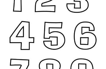 Number Crafts Printable